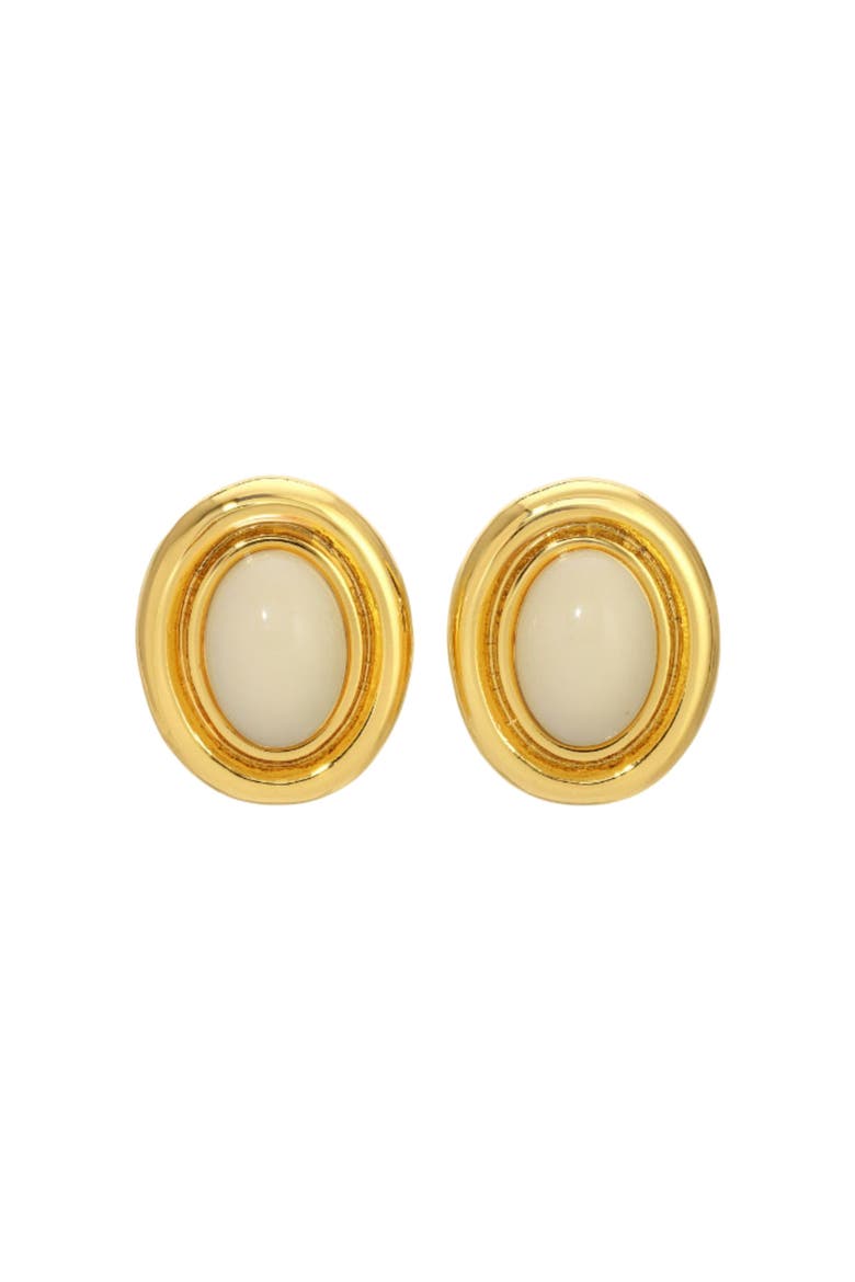 Prize Earrings, Main, color, Gold/Cream