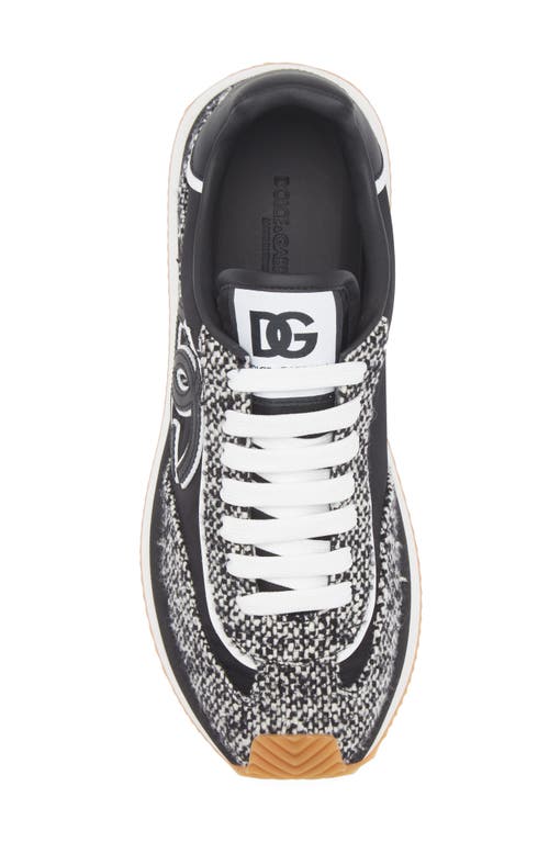Dolce & Gabbana Dolce&gabbana Dg Cushion Mixed Media Sneaker In Multi