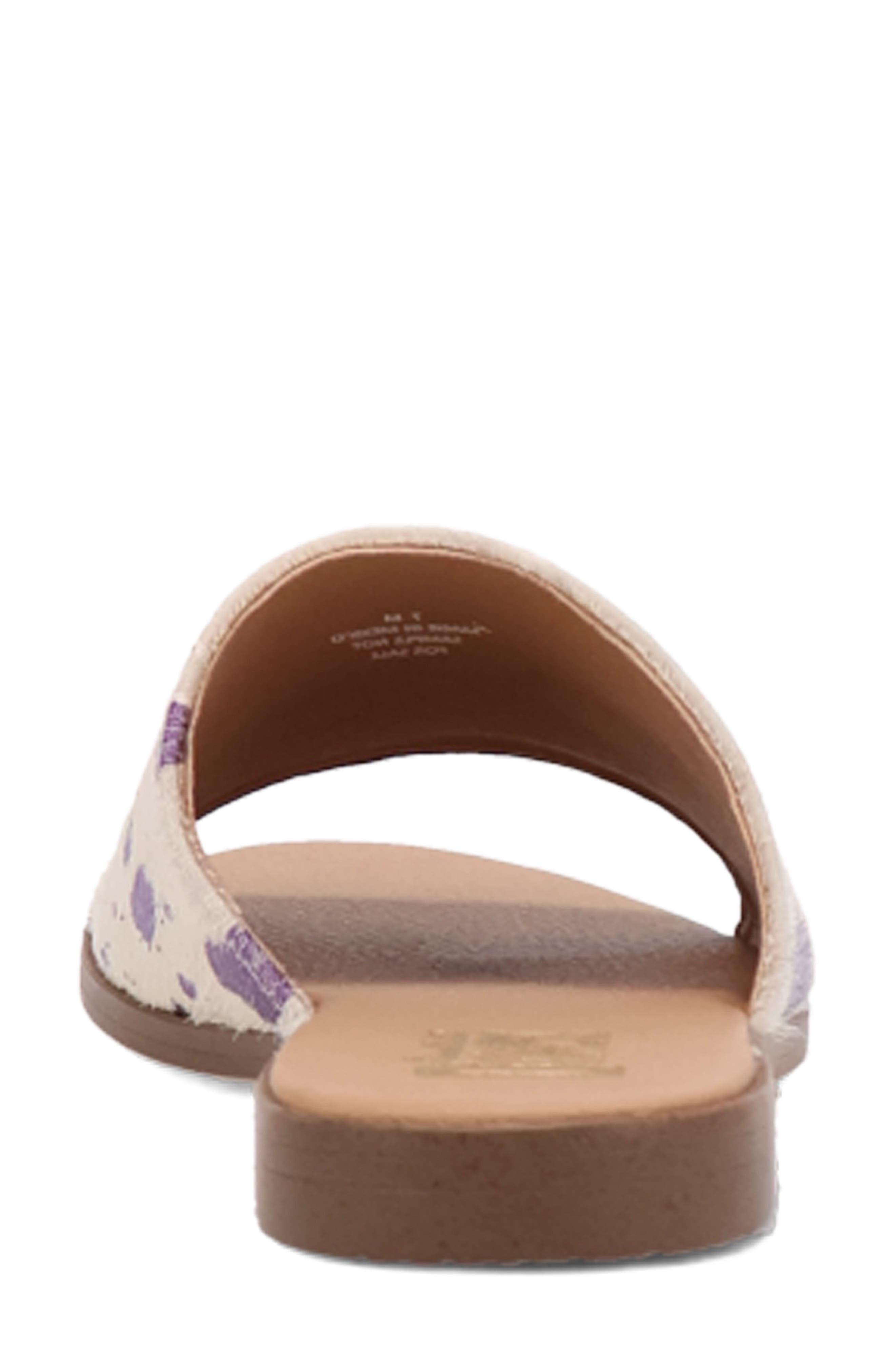 Moo Moo Genuine Calf Hair Slide Sandal, Alternate, color, FUCHSIA