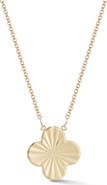 Ember Fine Jewelry 14K Gold Clover Pendant Necklace