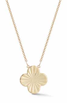 Ember Fine Jewelry 14K Gold Clover Pendant Necklace