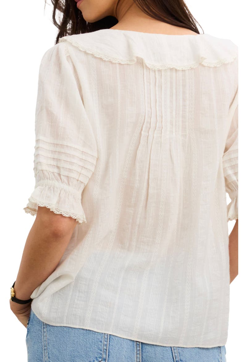 The Lou Lou Nursing Blouse, Alternate, color, Vanilla
