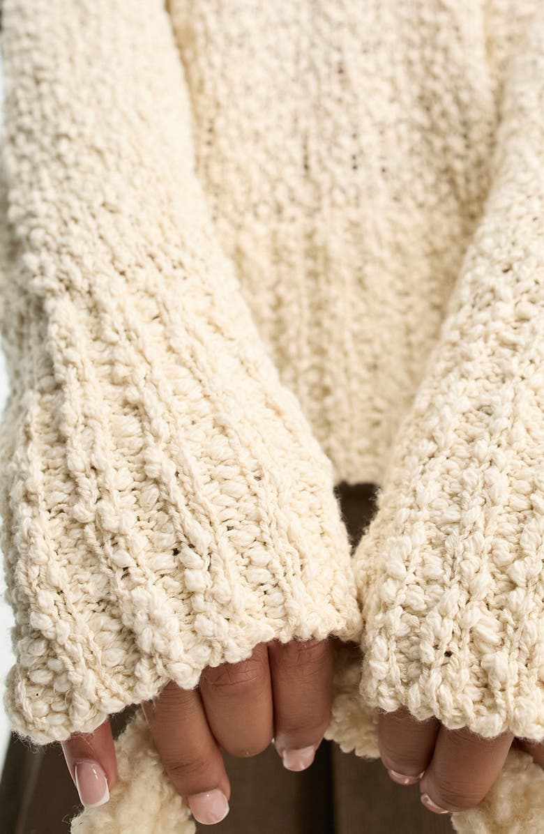 ASOS DESIGN Bell Sleeve Sweater, Alternate, color,