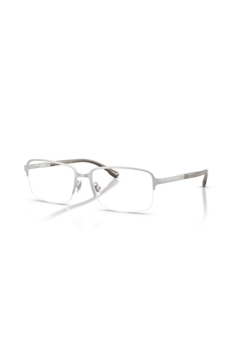 54mm Rectangle optical glasses, Main, color, Silver