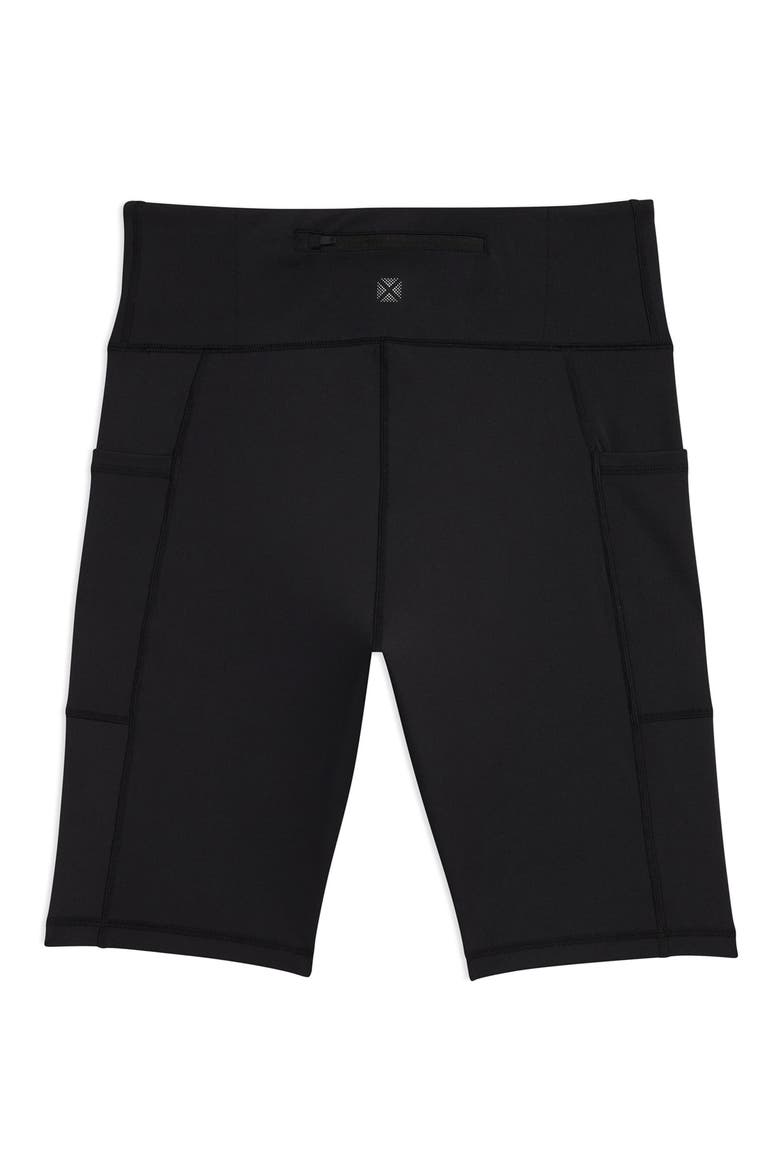 Spark High Waist Pocket Bike Shorts, Alternate, color, BLACK