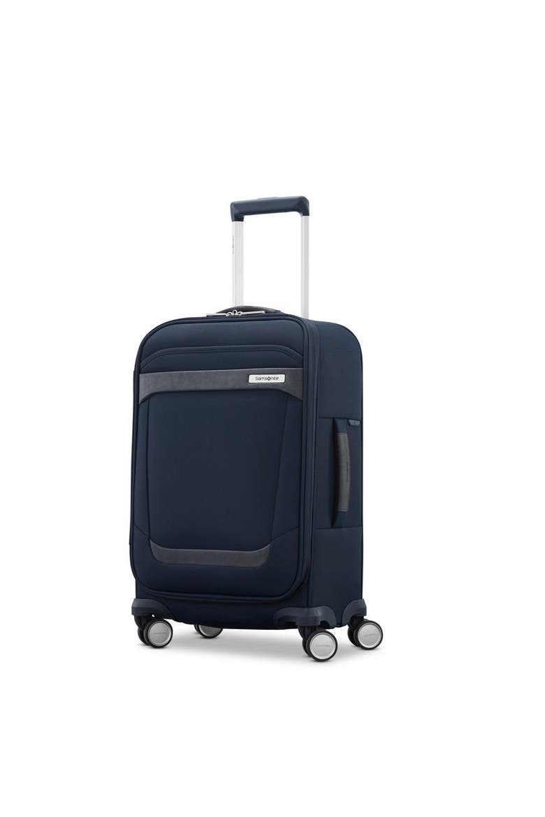 Elevation Softside Global 22" Carry On Spinner Luggage, Alternate, color, Midnight Blue