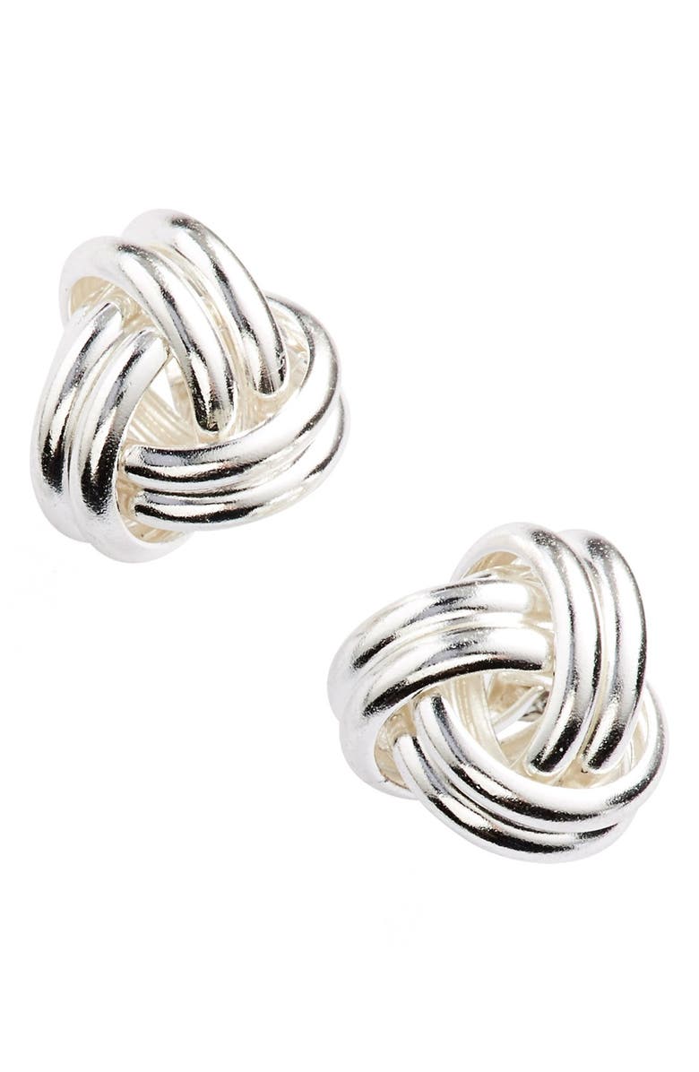 Argento Vivo Sterling Silver Argento Vivo Knot Stud Earrings, Main, color,