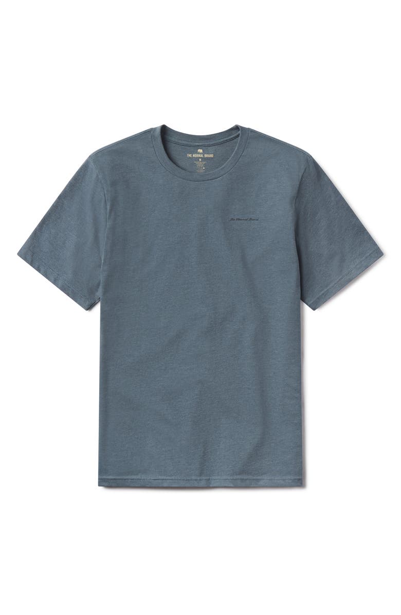 The Normal Brand Illustrated Bear Graphic T-Shirt, Main, color, Indigo