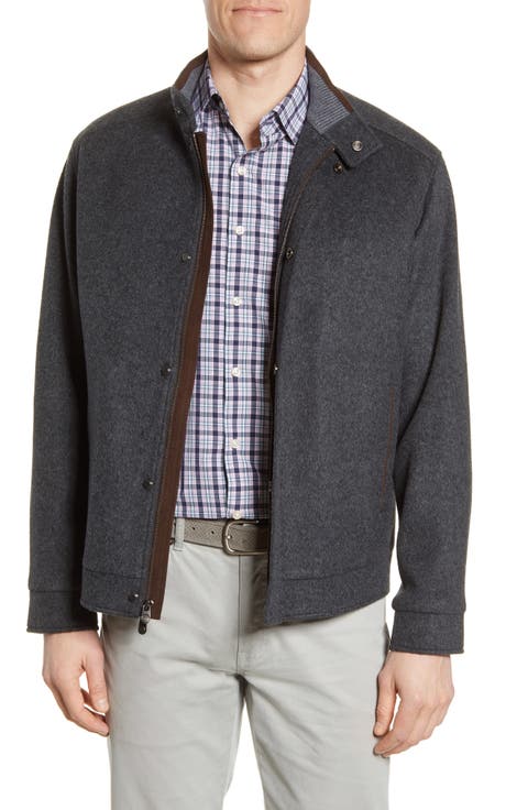 Crown Flex Fleece Wool Bomber Jacket