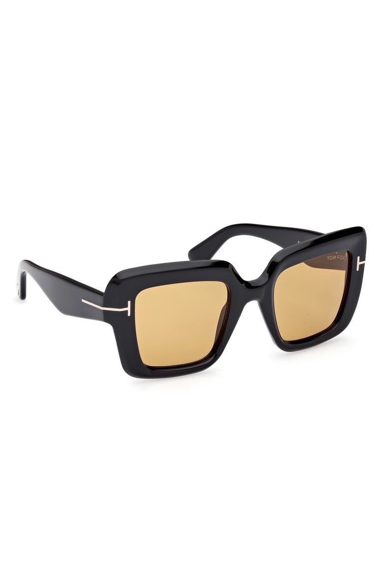 TOM FORD Esme 50mm Square Sunglasses, Alternate, color, 