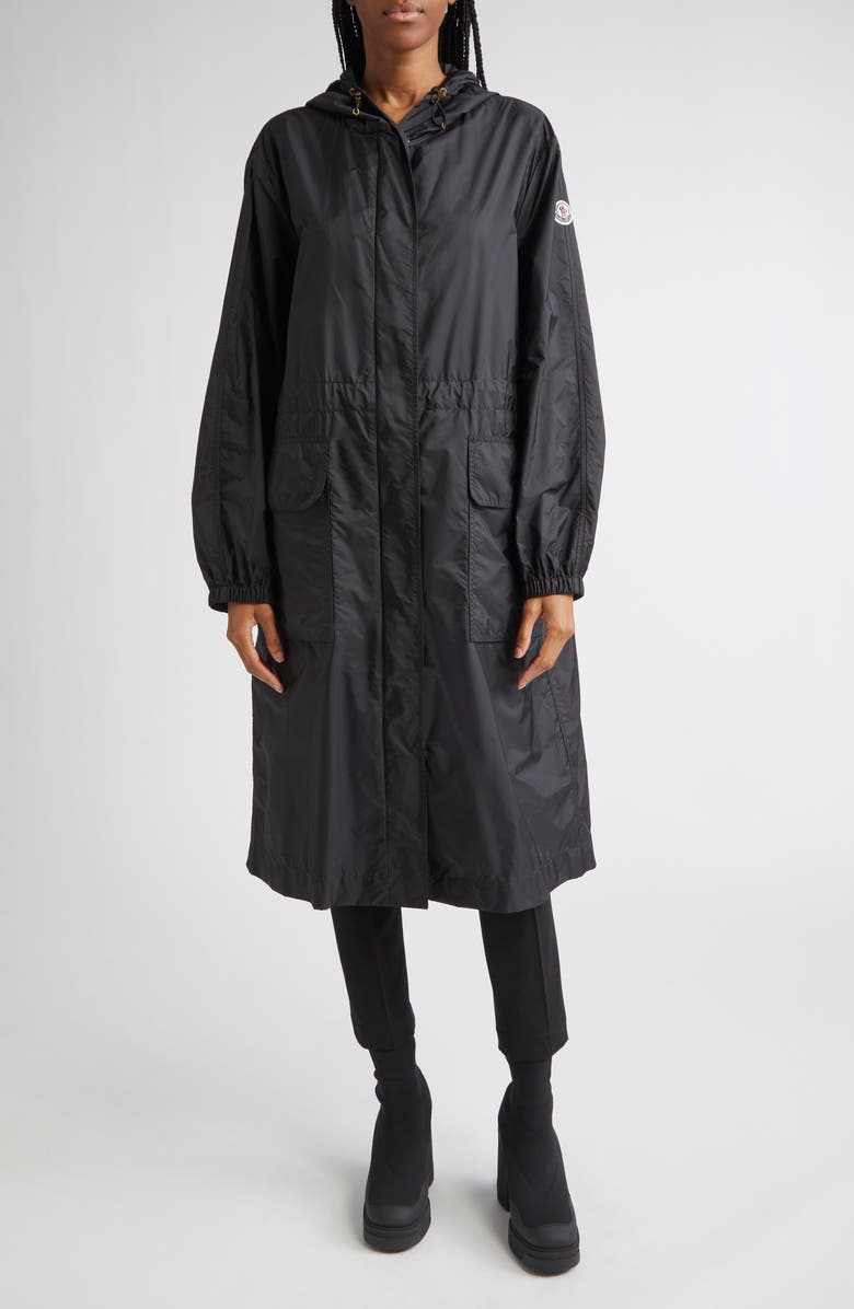 Moncler Hiengos Long Parka, Alternate, color, Black