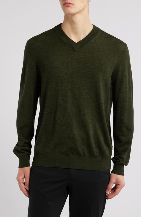 Sergio 6584 Wool Blend V-Neck Sweater