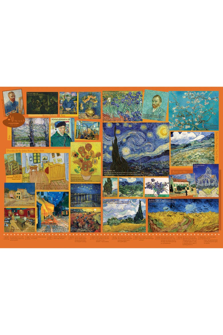 1000 Piece Puzzle Van Gogh Reference Poster Included, Alternate, color, Multicolored