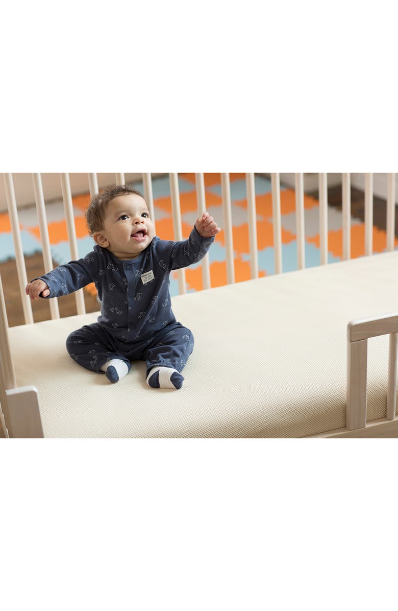 Naturepedic Organic Breathable Cover for Halo Bassinet Mattress, Alternate, color, Off-White