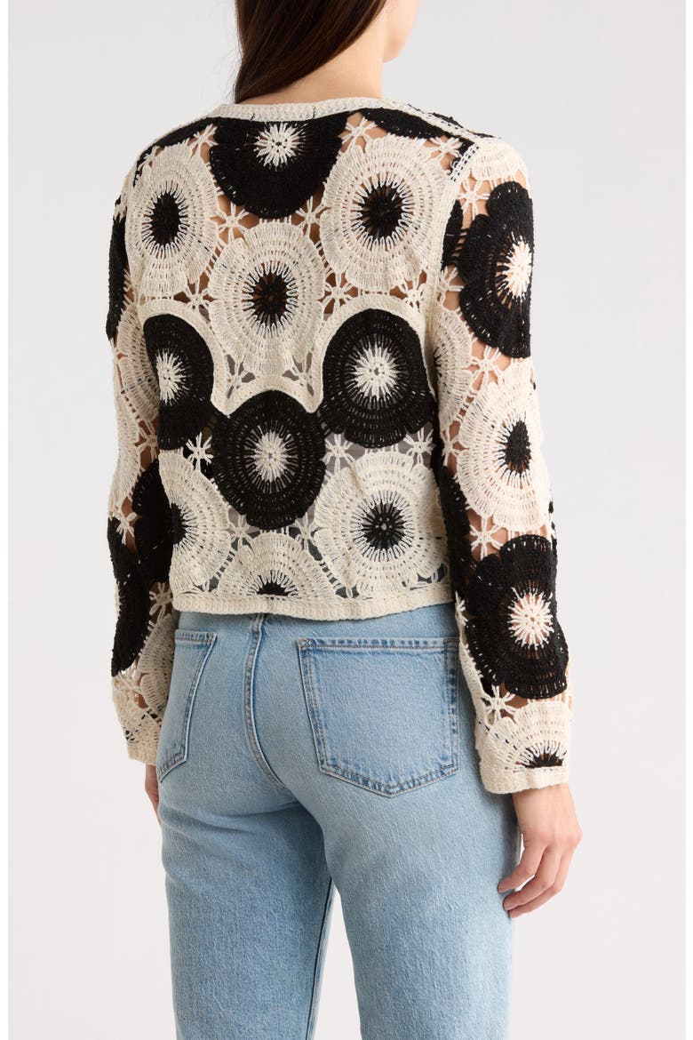 Beaded Cotton Open Stitch Sweater, Alternate, color, SEQUIN