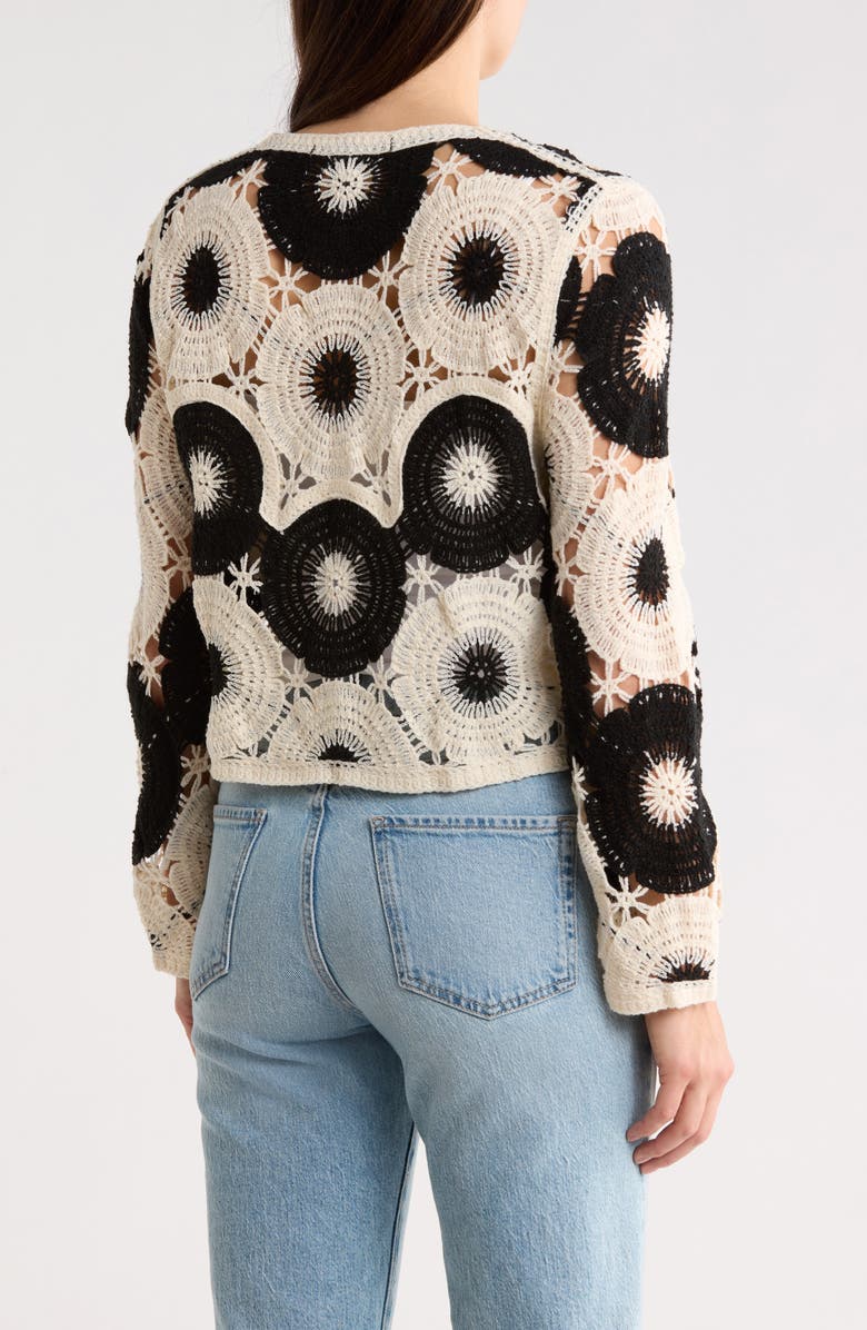 Forgotten Grace Beaded Cotton Open Stitch Sweater, Alternate, color, Sequin