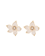 Fable England Jasmine & Pearl Oversized Stud Earrings