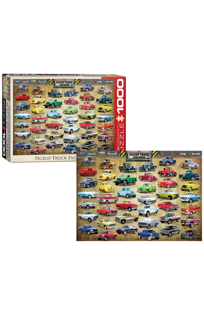 Eurographics Pickup Truck Evolution Puzzle, 1000 Pieces, Alternate, color, Multicolored