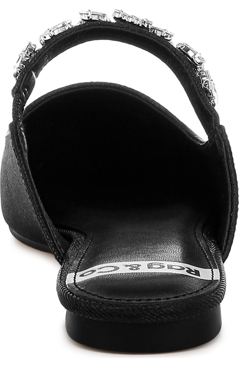 Rag & Co Magnum Crystal Strap Mule, Alternate, color, Black