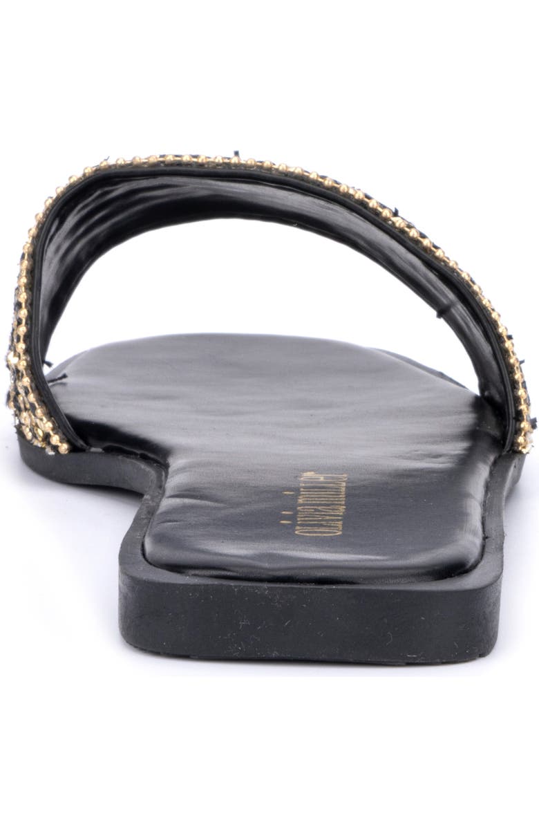 OLIVIA MILLER Victoria Rhinestone Slide Sandal, Alternate, color,