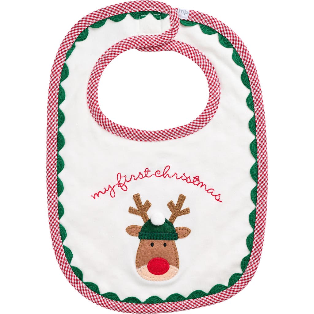 Mud Pie My First Christmas Bib In Brown