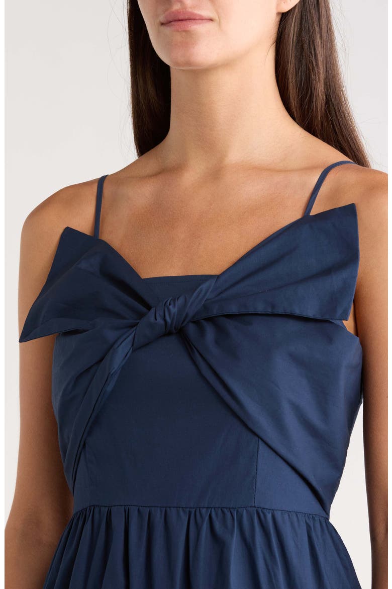 Love Letter Poplin Midi Dress, Alternate, color, NAVY