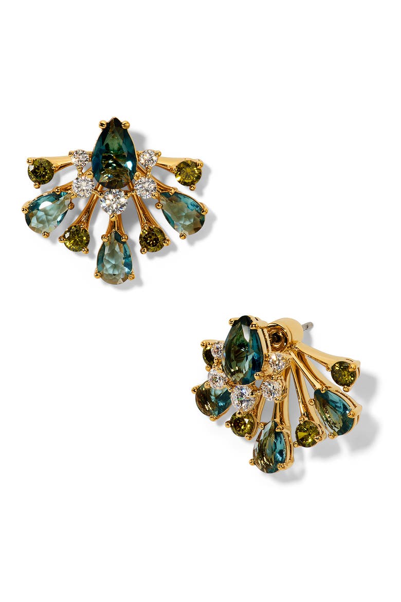 Hera Front/Back Jacket Earrings, Main, color, GOLD