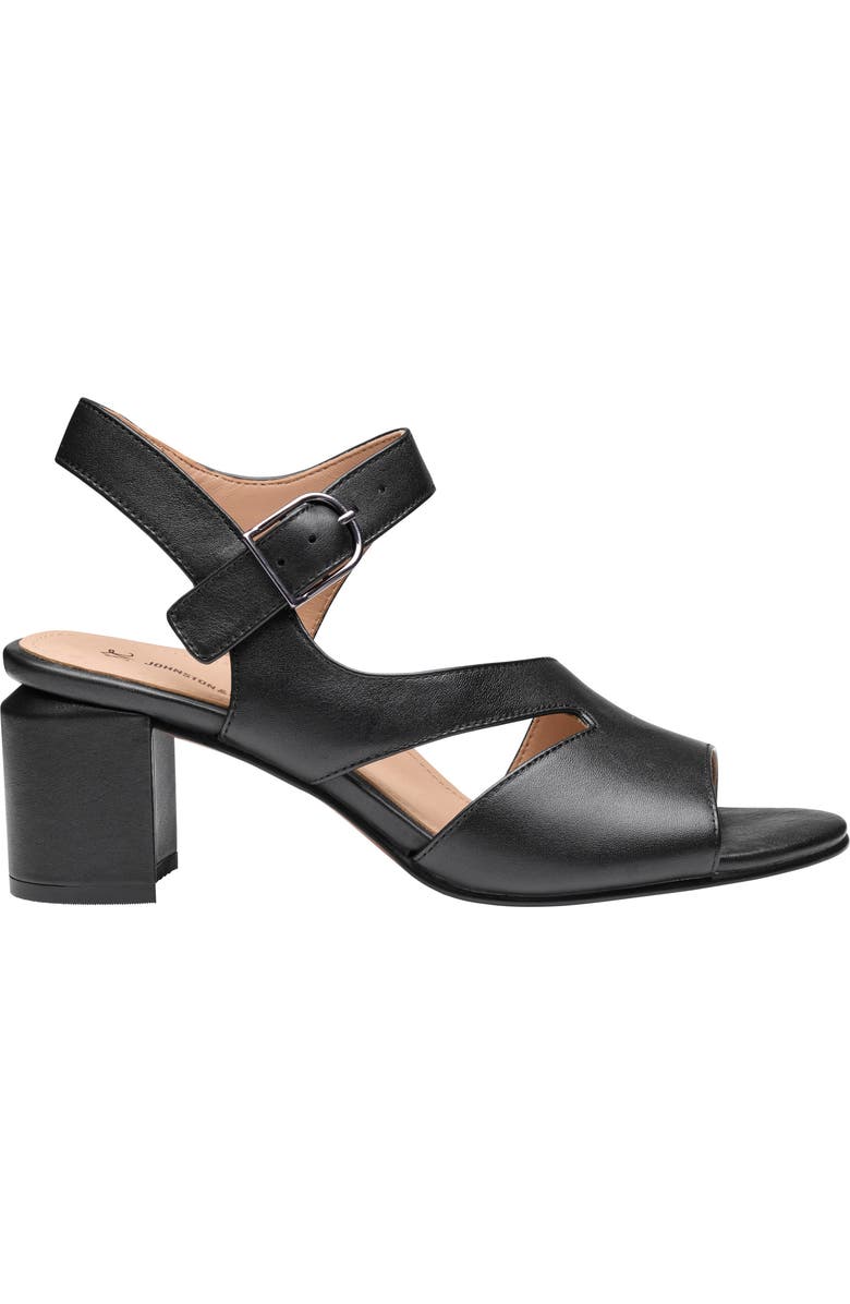 Johnston & Murphy Samantha Slingback Sandal, Alternate, color, Black Nappa Leather