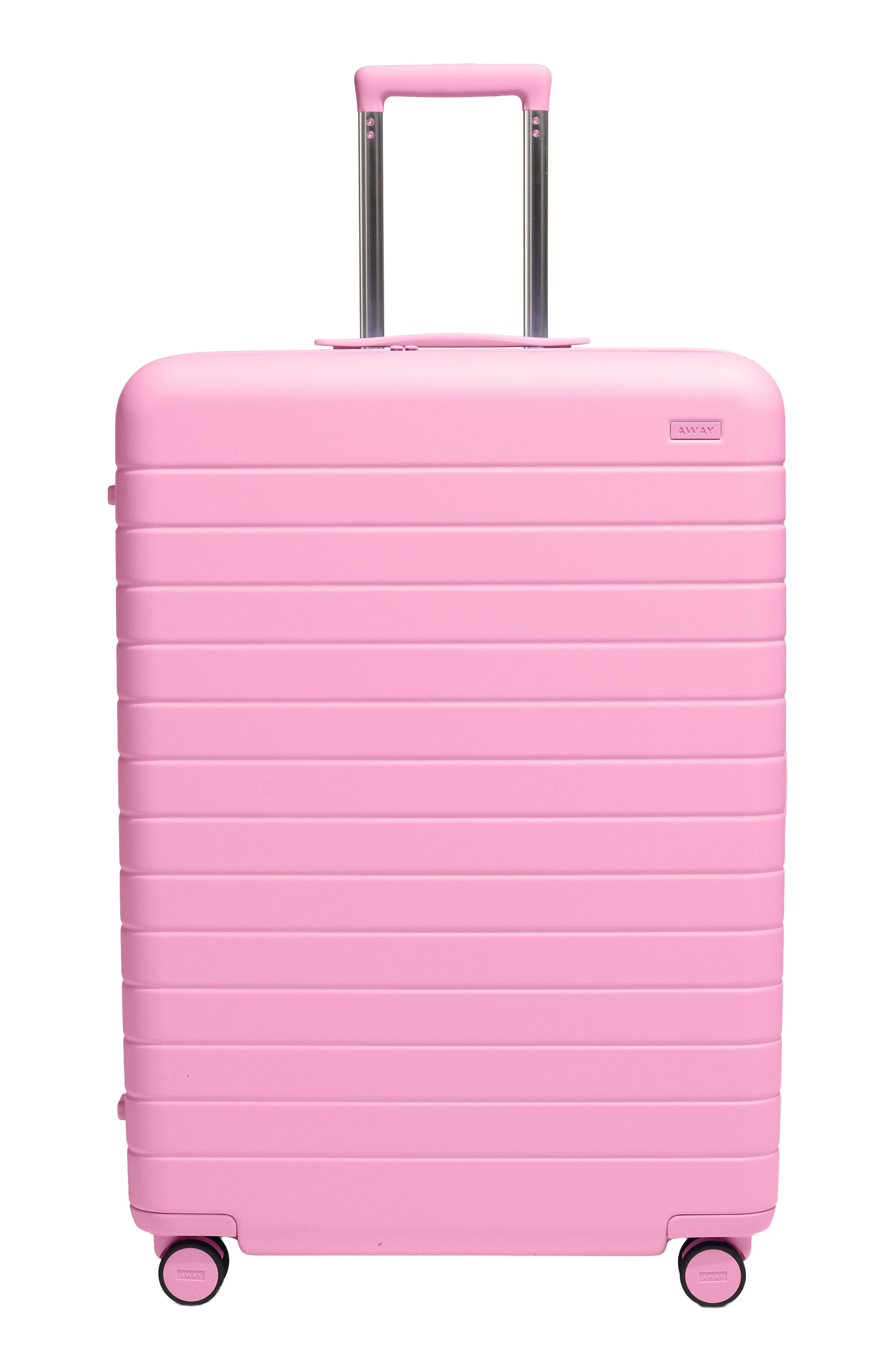 Away The Medium Checked Suitcase, Main, color, Mochi Pink