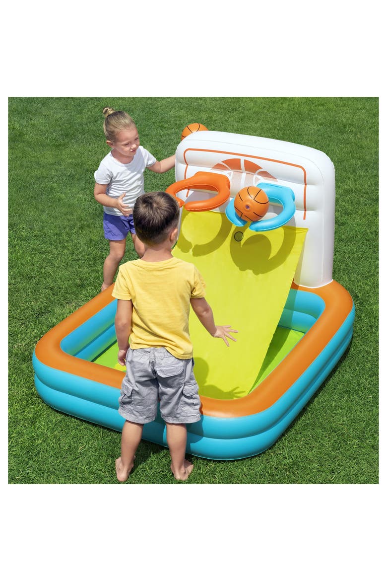 Kick N Swish  3 In 1 Inflatable Sports Activity Center, Alternate, color, Multicolored