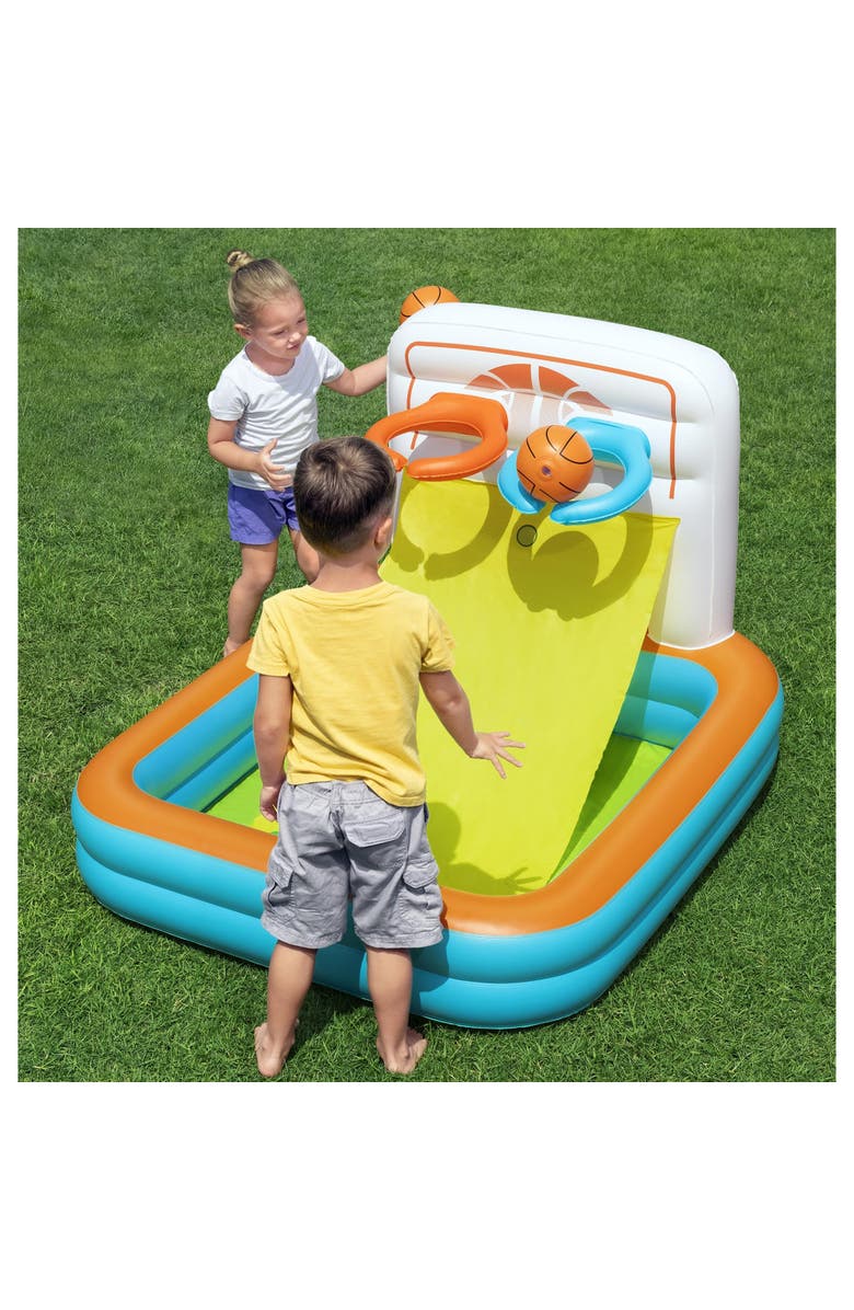 Bestway Kick N Swish  3 In 1 Inflatable Sports Activity Center, Alternate, color, Multicolored