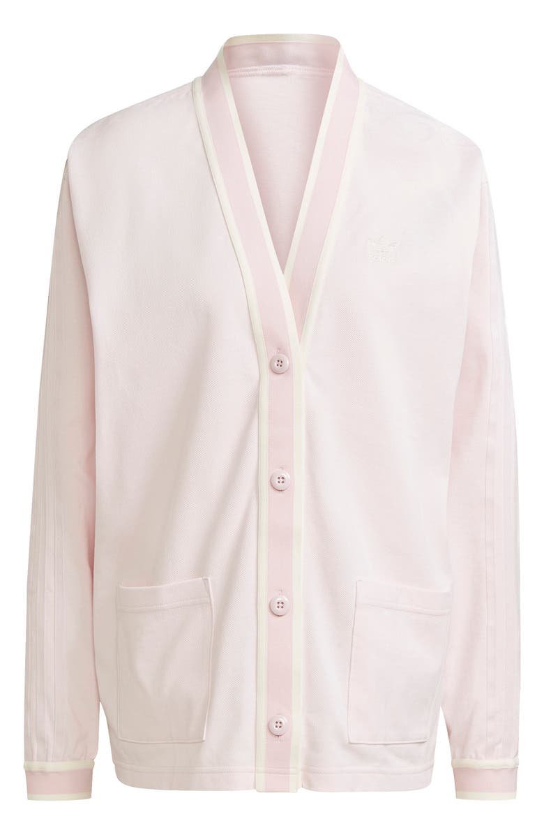 adidas Originals Cotton Piqué Cardigan, Main, color,
