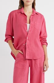 Frank & Eileen Relaxed Linen Button-Up Shirt