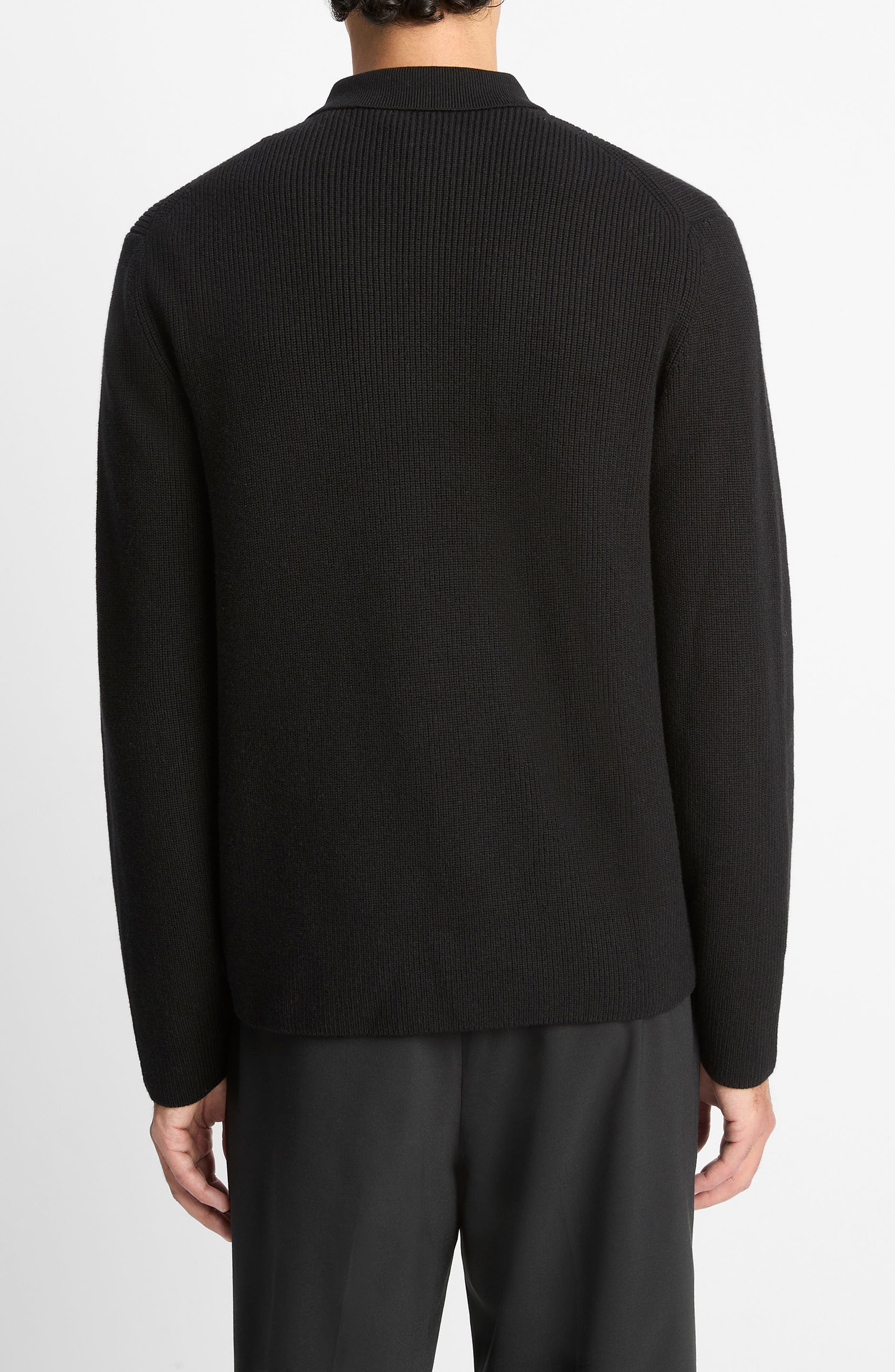 Wool Blend Zip Cardigan - image 2