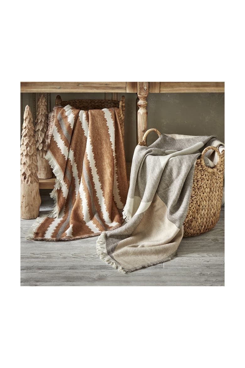 Alia Taupe Brown Soft Cozy Throw Blanket for Everyday Use, Alternate, color, Brown