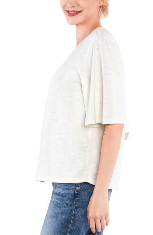 Hint Of Blu Hig Hug Crewneck T-shirt In White