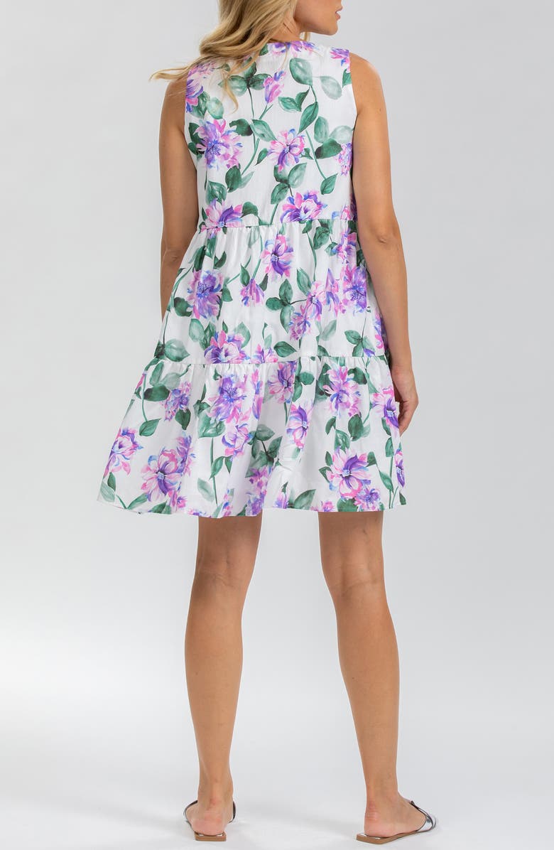 PIETRO BRUNELLI MATERNITY Sleeveless Tiered Cotton A-Line Dress, Alternate, color, 