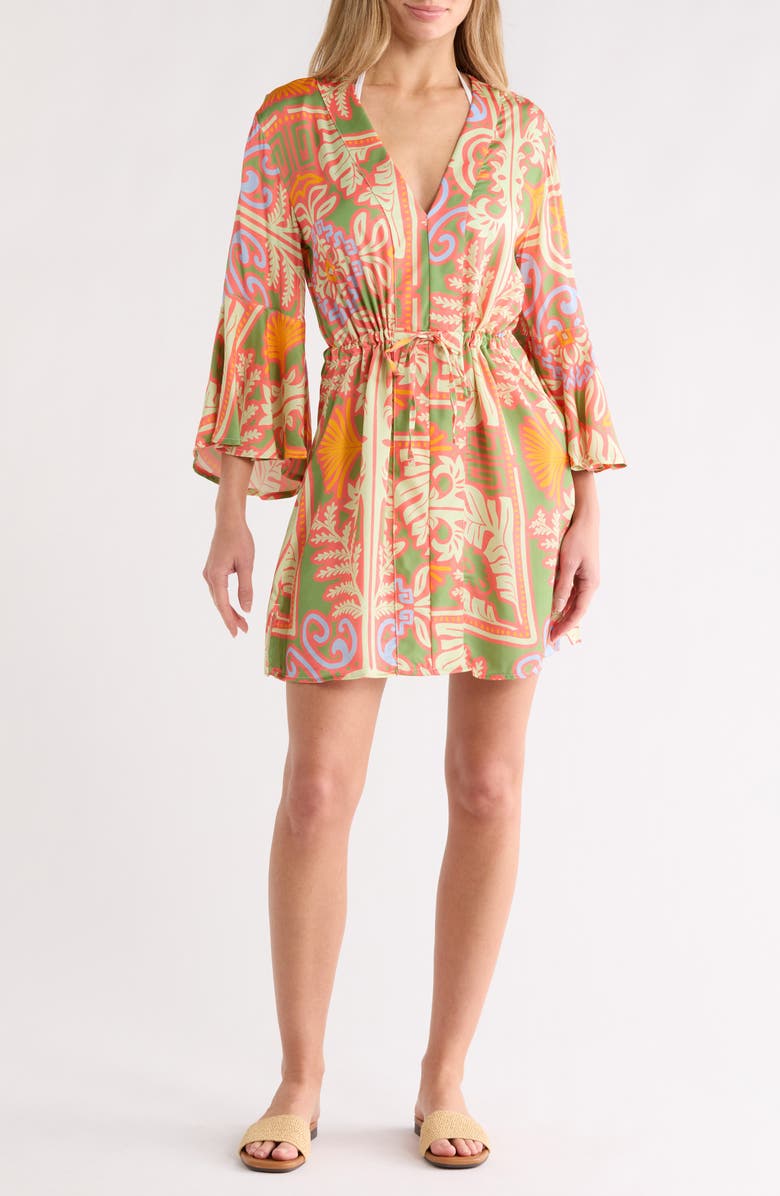 Maaji Enjoyable Cover-Up Caftan, Main, color, Orange