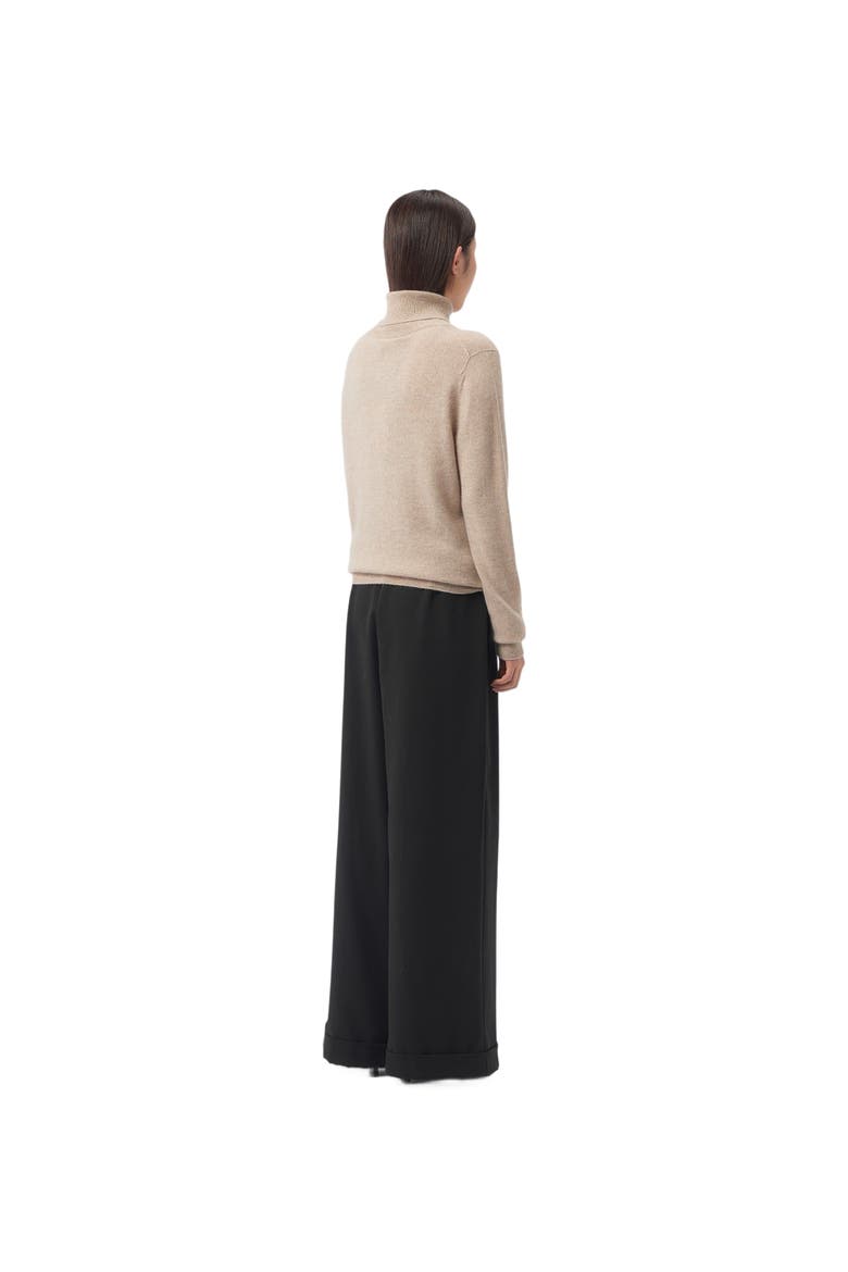 Essential Cashmere Turtleneck Sweater, Alternate, color, warm grey