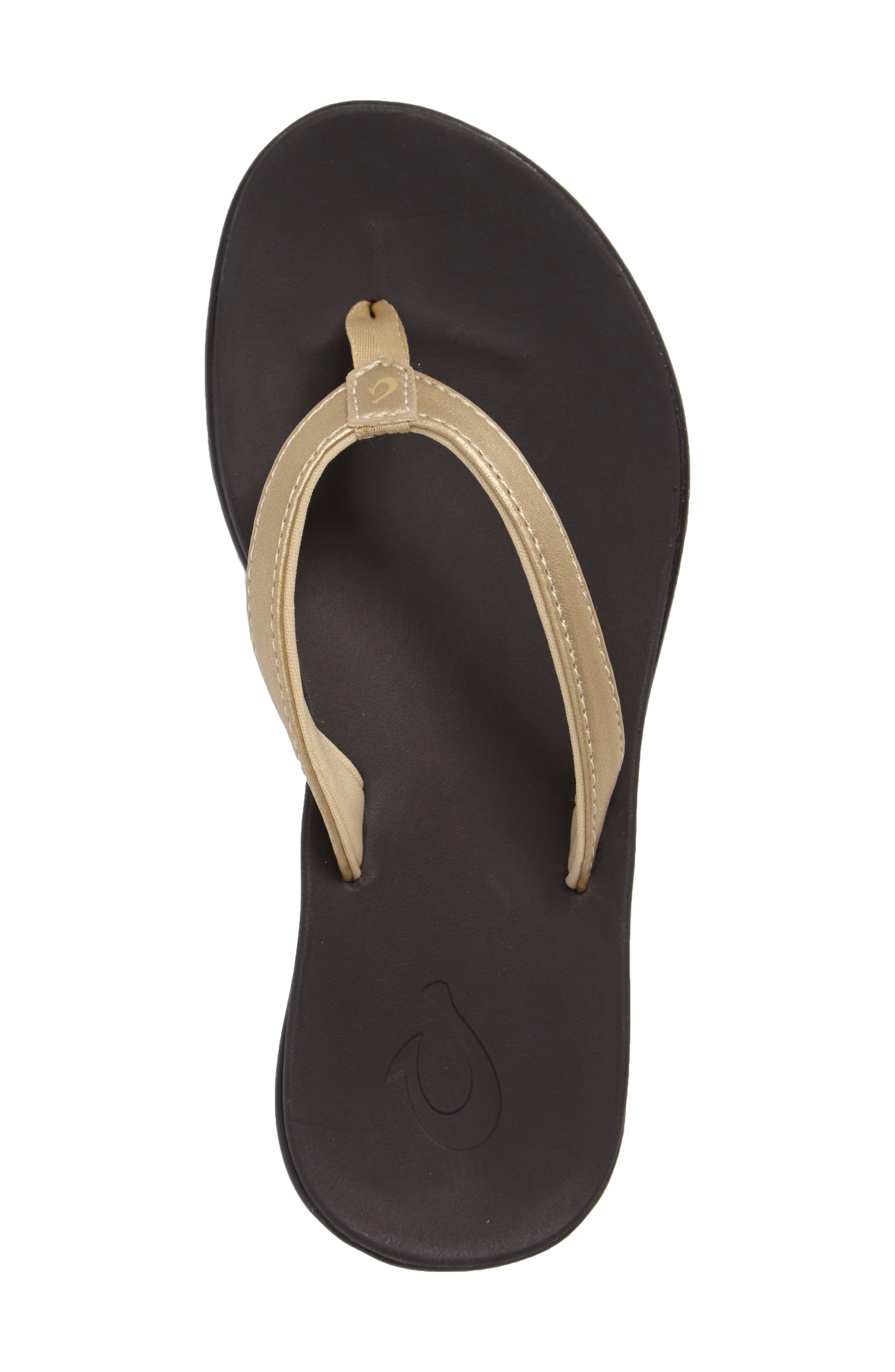 Ho'opio Flip Flop, Alternate, color, BUBBLY/ DARK JAVA