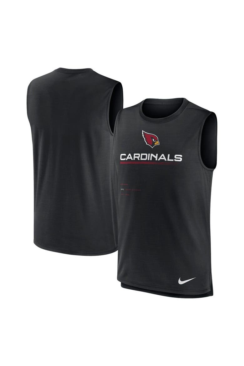 Men's Nike Black Arizona Cardinals Muscle Trainer Tank Top, Main, color, Black