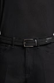 ZEGNA Triple Stitch™ Buckle Braided Belt