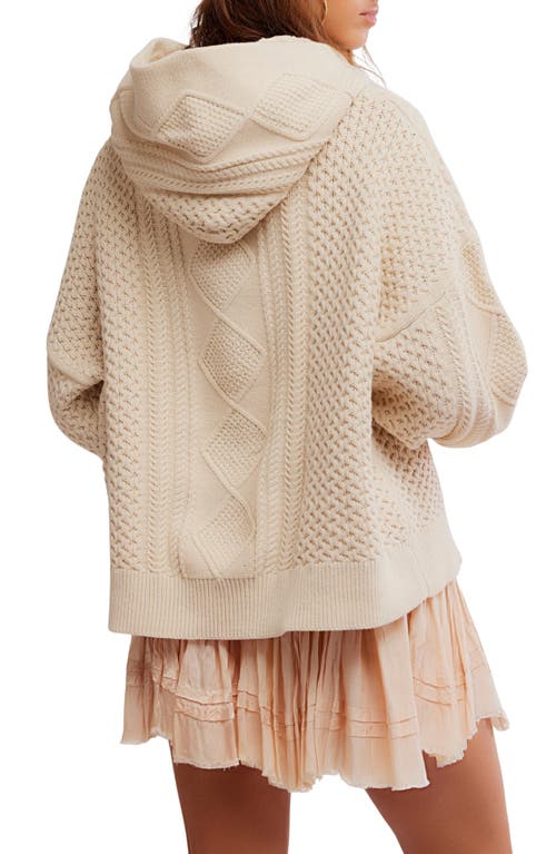 Free People Explorer Hooded Sweater In Neutral