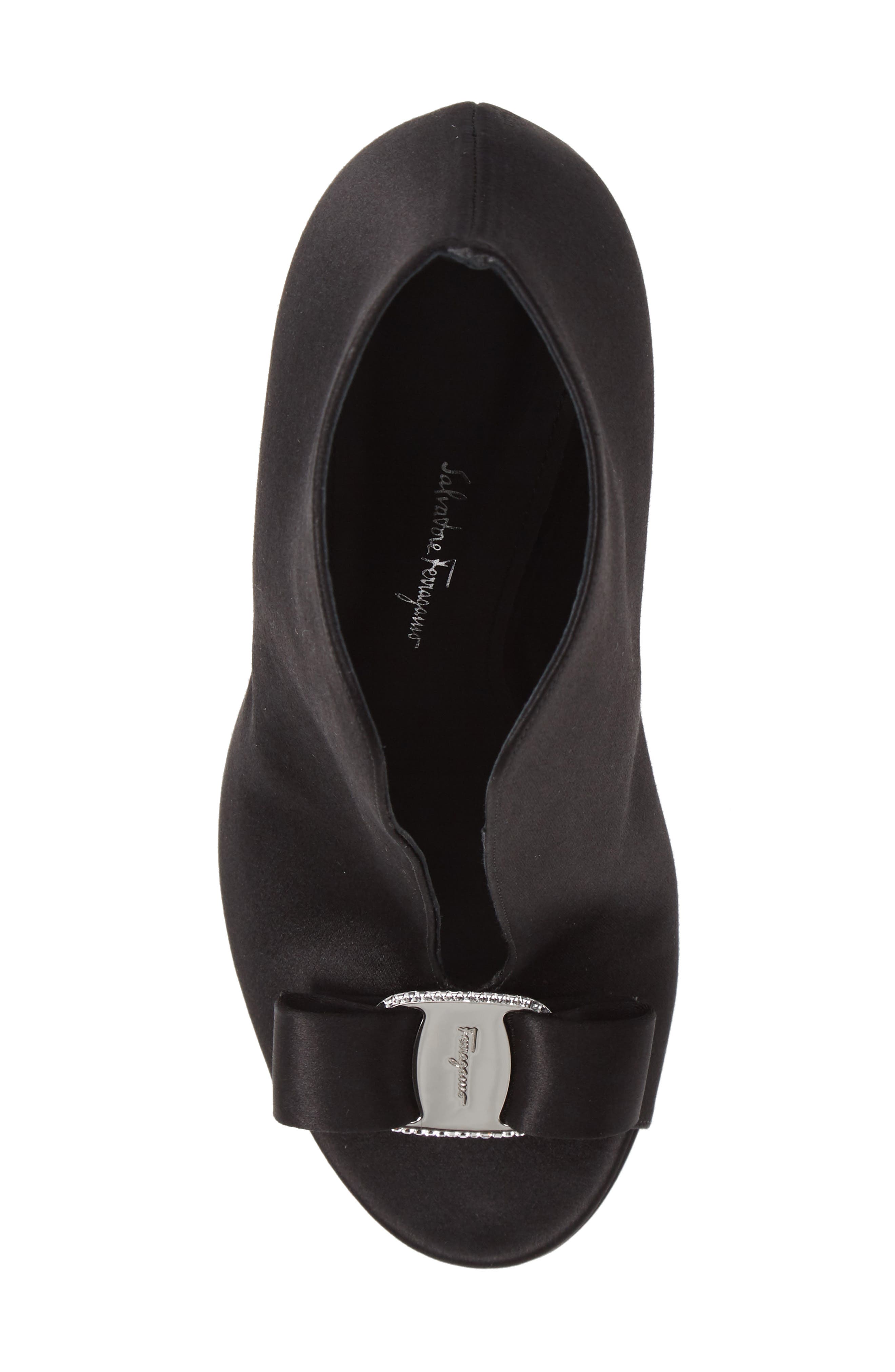 FERRAGAMO Salvatore Ferragamo Lara Peep Toe Bootie, Alternate, color, 