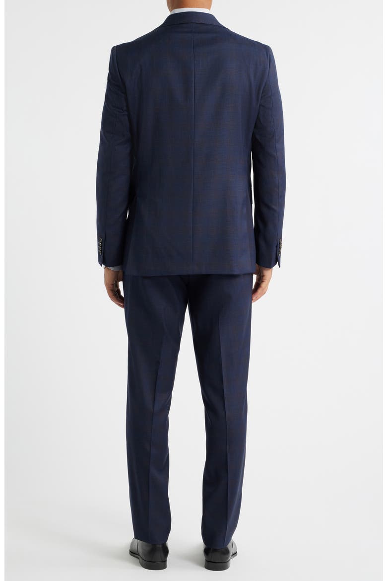 Esprit Navy Deco Plaid Wool Suit, Alternate, color, NAVY