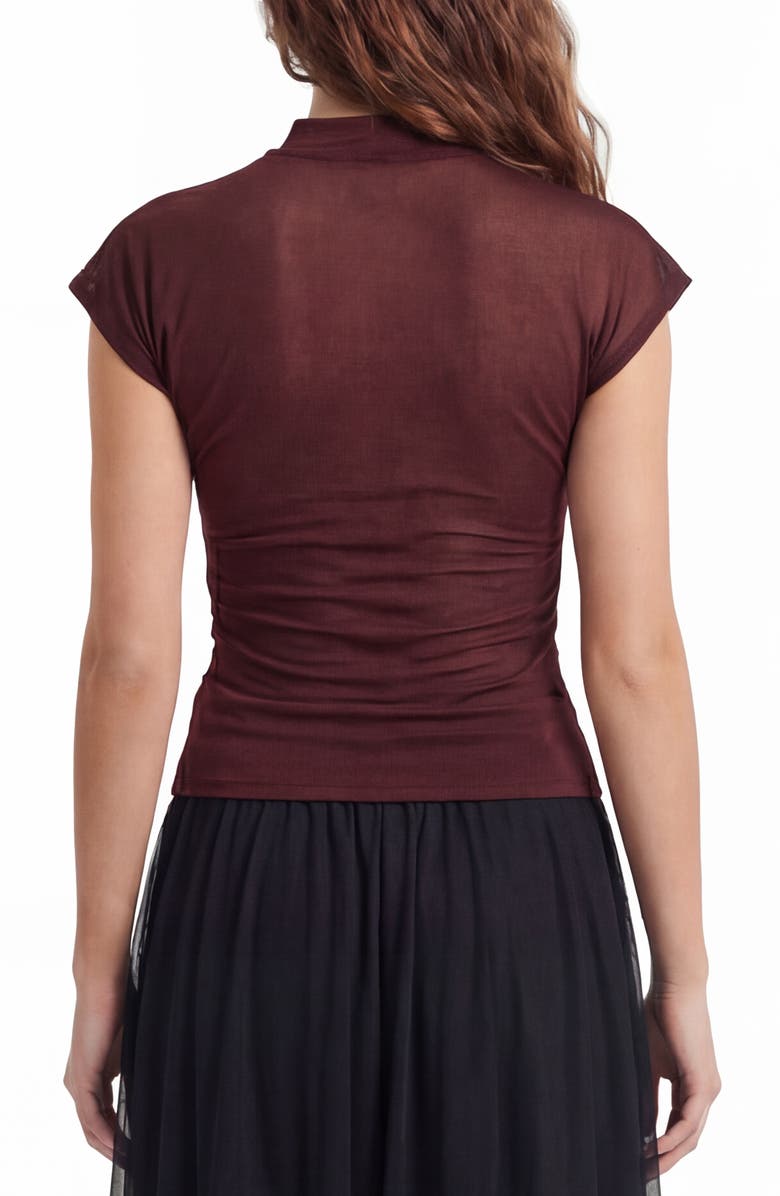 BY DESIGN Farrah Cap Sleeve Top, Alternate, color, Onion Skin