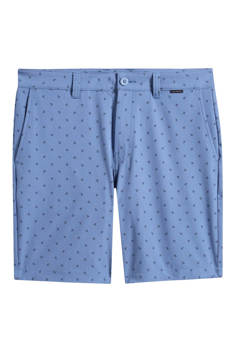Beck Print Performance Shorts, Alternate, color, BLUE HORIZON GEO