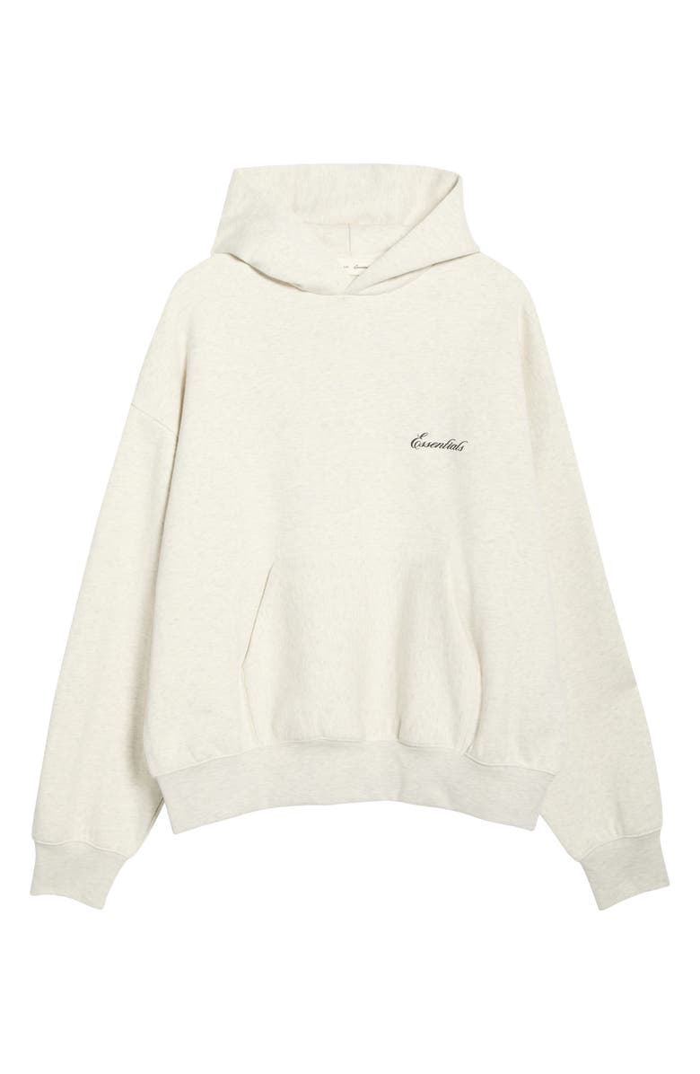 Fear of God Essentials Classic Fleece Pullover Hoodie, Main, color, Oatmeal Heather