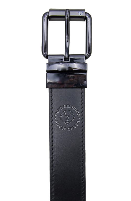 True Religion Twist Reversible Belt In Black/tan