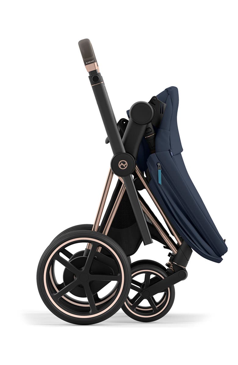 CYBEX e-PRIAM 2 Electronic Smart Stroller, Alternate, color, Nautical Blue